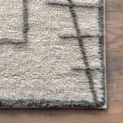 NuLOOM Isabella Machine Washable Wool Contemporary Geometric Area Rug New Arrivals