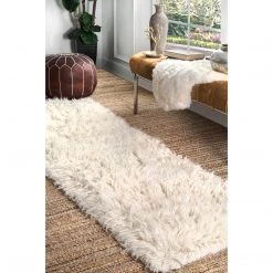 NuLOOM Hand Woven Genuine Greek Flokati Shag Area Rug