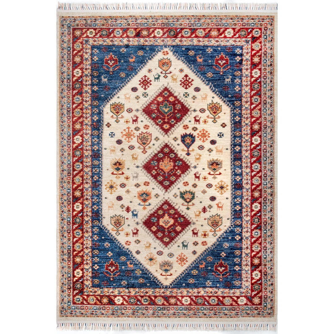 NuLOOM Romee Medallion Tassel Area Rug New Arrivals 1 NuLOOM Romee Medallion Tassel Area Rug New Arrivals
