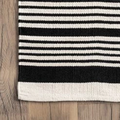 NuLOOM Jess Hand Loomed Cotton Flatweave Striped Area Rug New Arrivals