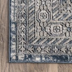 NuLOOM New Arrivals Debra Distressed Floral Bordered Area Rug