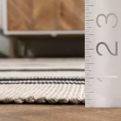 NuLOOM New Arrivals Leslie Cotton Flatweave Striped Area Rug