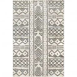 NuLOOM New Arrivals Kendra Tribal Panel Fringe Area Rug
