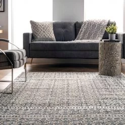 NuLOOM New Arrivals Textured Tribal Trellis Area Rug
