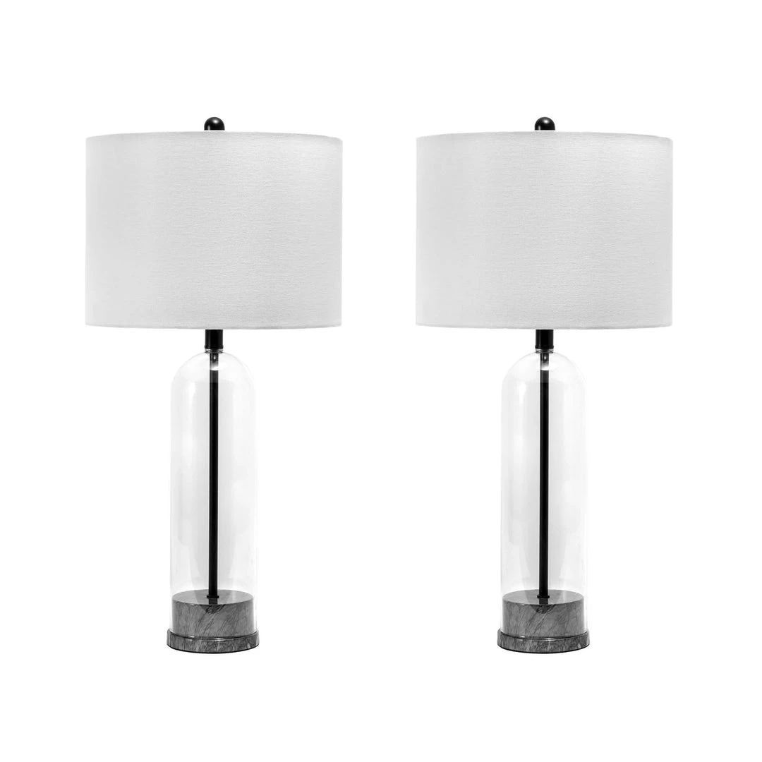 NuLOOM New Arrivals Bayhill 28" Glass Table Lamp 8 NuLOOM New Arrivals Bayhill 28" Glass Table Lamp