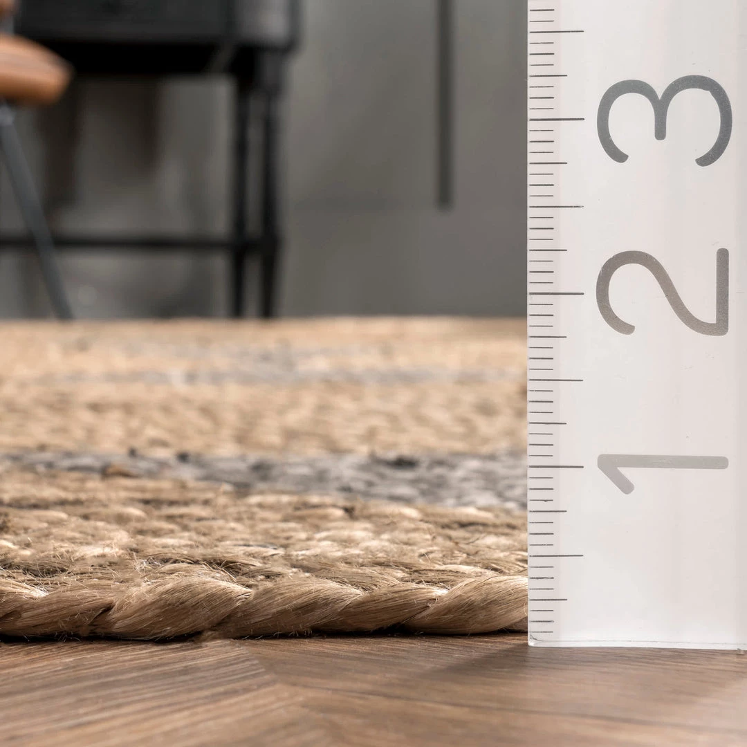 NuLOOM New Arrivals Banded Diamond Braided Jute Area Rug 3 NuLOOM New Arrivals Banded Diamond Braided Jute Area Rug