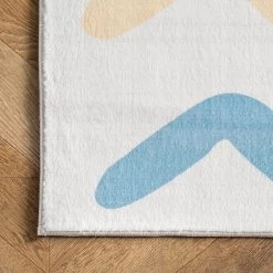 NuLOOM Evelyn Kids Chevron Nursery Or Playroom Area Rug