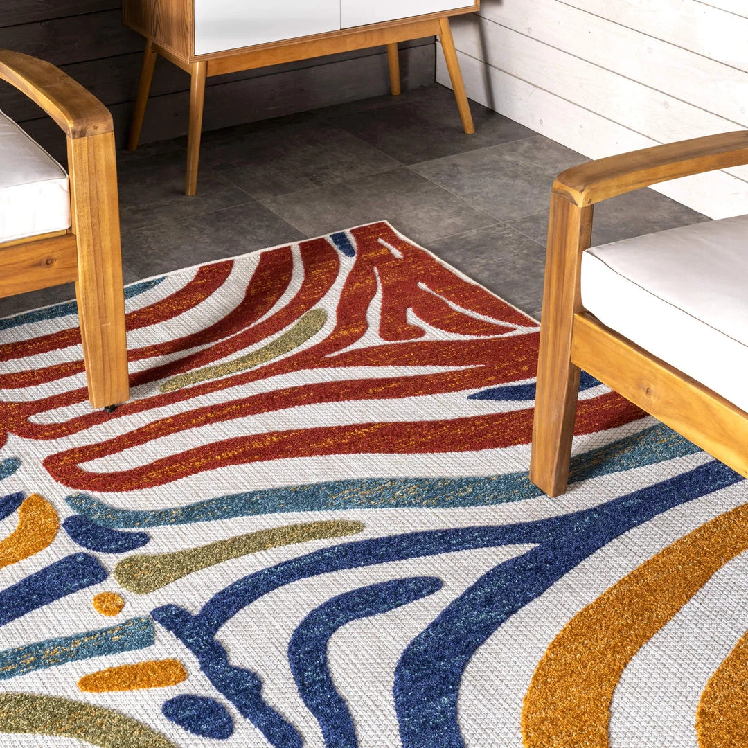 NuLOOM Summer Textured Zebra Stripes Indoor/Outdoor Area Rug 9 NuLOOM Summer Textured Zebra Stripes Indoor/Outdoor Area Rug