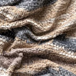 NuLOOM Farren Hand Woven Diamond Leather Area Rug