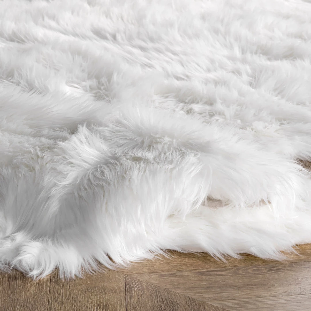 NuLOOM Dining Room Ayana Faux Sheepskin Octo Shaggy 4 NuLOOM Dining Room Ayana Faux Sheepskin Octo Shaggy