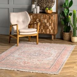NuLOOM Lottie Floral Medallion Tassel Area Rug New Arrivals
