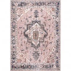 NuLOOM Sasha Machine Washable Medallion Area Rug