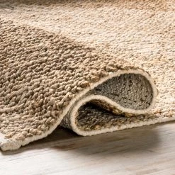 NuLOOM Lilah Hand Woven Jute And Cotton Plaid New Arrivals