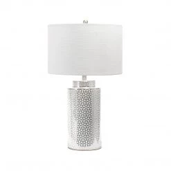 NuLOOM Austin 29" Ceramic Floral Trellis Table Lamp