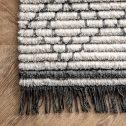 NuLOOM Iliana Soft Shag Geometric Diamond Fringe Area Rug New Arrivals 14 NuLOOM Iliana Soft Shag Geometric Diamond Fringe Area Rug New Arrivals