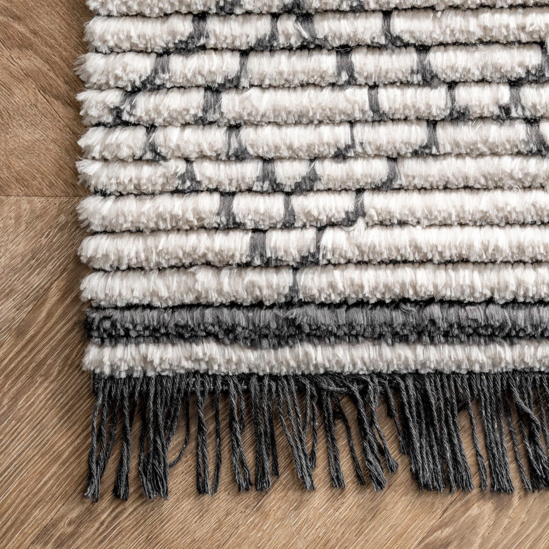 NuLOOM Iliana Soft Shag Geometric Diamond Fringe Area Rug New Arrivals 5 NuLOOM Iliana Soft Shag Geometric Diamond Fringe Area Rug New Arrivals