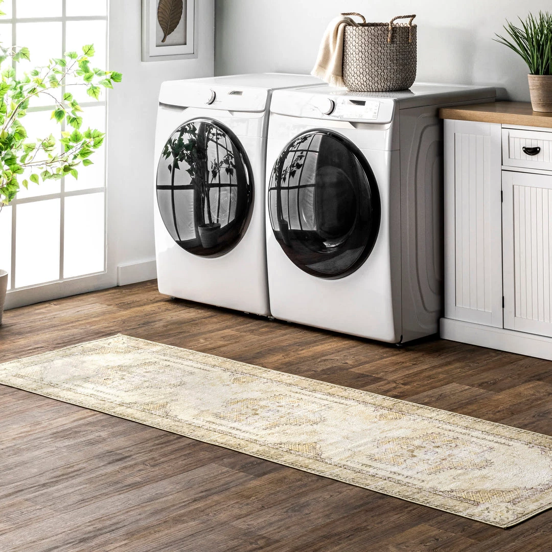 NuLOOM Glenda Machine Washable Faded Medallion Area Rug New Arrivals 10 NuLOOM Glenda Machine Washable Faded Medallion Area Rug New Arrivals