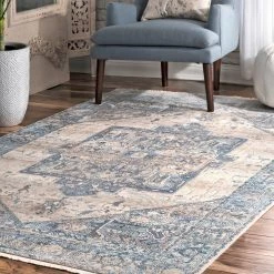 NuLOOM Best Sellers Vintage Harriet Medallion Fringe Area Rug