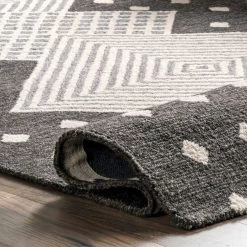 NuLOOM Maci Hand Tufted Geometric Wool Area Rug