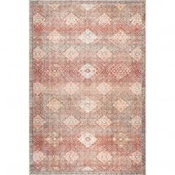 NuLOOM Serenity Machine Washable Diamond Trellis Area Rug New Arrivals