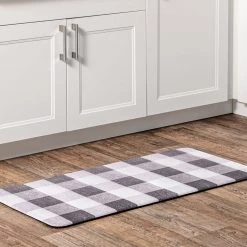 NuLOOM New Arrivals Aisha Buffalo Plaid Anti Fatigue Kitchen Or Laundry Room Comfort Mat