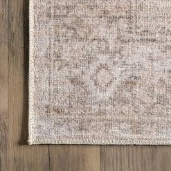 NuLOOM New Arrivals Rosa Machine Washable Distressed Vintage Medallion Area Rug 15 NuLOOM New Arrivals Rosa Machine Washable Distressed Vintage Medallion Area Rug