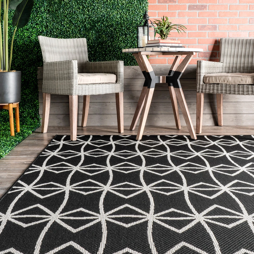 NuLOOM New Arrivals Saunders Geometric Indoor/Outdoor Area Rug 24 NuLOOM New Arrivals Saunders Geometric Indoor/Outdoor Area Rug