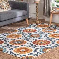NuLOOM New Arrivals Indoor/Outdoor Transitional Aurora Area Rug