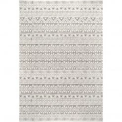 NuLOOM New Arrivals Tina Textured Geometric Banded Area Rug