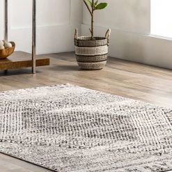 NuLOOM Kenia Distressed Diamond Cotton Blend Area Rug