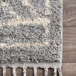 NuLOOM Mackie Moroccan Diamond Tassel Area Rug New Arrivals