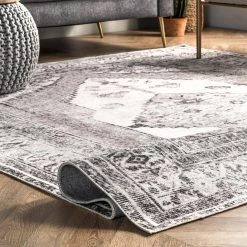 NuLOOM New Arrivals Gladys Machine Washable Vintage Medallion Area Rug 14 NuLOOM New Arrivals Gladys Machine Washable Vintage Medallion Area Rug