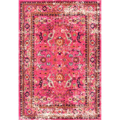 NuLOOM Traditional Distressed Floral Anabel 1 NuLOOM Traditional Distressed Floral Anabel