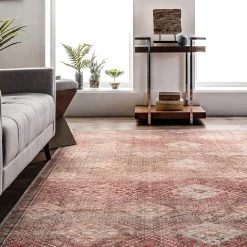 NuLOOM Serenity Machine Washable Diamond Trellis Area Rug New Arrivals