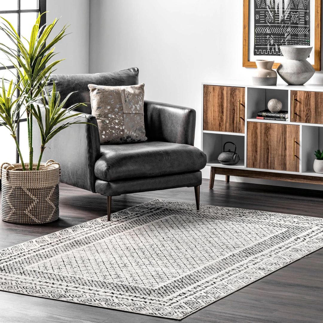 NuLOOM Arabella Contemporary Bordered 2 NuLOOM Arabella Contemporary Bordered