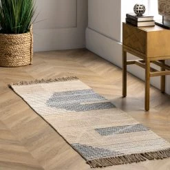 NuLOOM Vida Hand Woven Abstract Jute Tassel Area Rug
