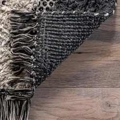 NuLOOM Denise Hand Woven Cotton High Low Shaggy Tassel Area Rug New Arrivals