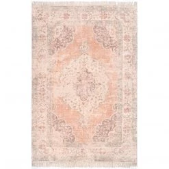 NuLOOM Mildred Distressed Floral Medallion Tassel Area Rug New Arrivals