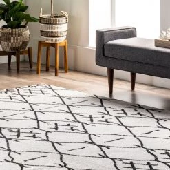 NuLOOM Machine Washable Tribal Trellis Area Rug