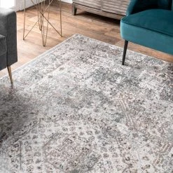 NuLOOM New Arrivals Lola Distressed Medallion Area Rug