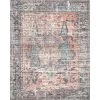 NuLOOM New Arrivals Cammy Machine Washable Faded Vintage Medallion Area Rug