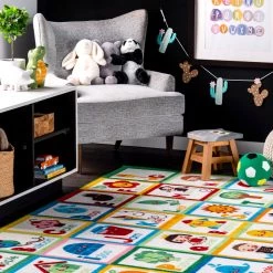 NuLOOM Kids Alphabet Block Area Rug
