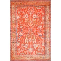 NuLOOM Ophelia Printed Ivied Delight Flatweave