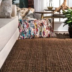 NuLOOM Hand Woven Chunky Loop Jute Area Rug Best Sellers
