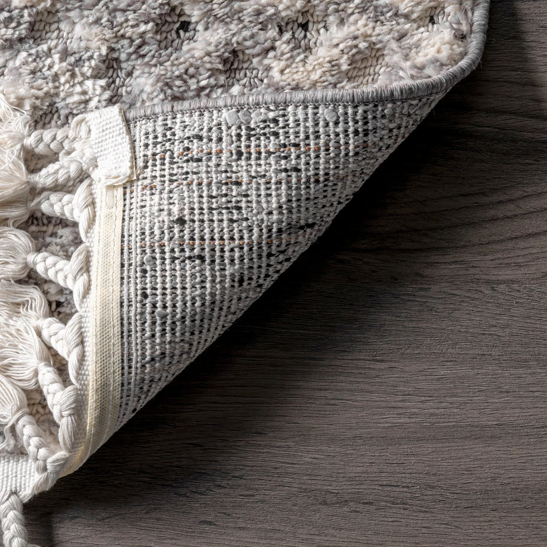 NuLOOM New Arrivals Lira Textured Geometric Tassel Area Rug 7 NuLOOM New Arrivals Lira Textured Geometric Tassel Area Rug