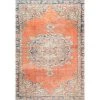 NuLOOM Medium Kendall Printed Regal Wreath Flatweave