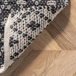 NuLOOM New Arrivals Hartford Leather Moroccan Flatweave