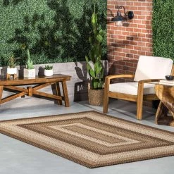 NuLOOM New Arrivals Sammy Braided Ombre Indoor/Outdoor Area Rug