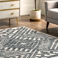 NuLOOM Krystal Wool Geometric Diamond Area Rug