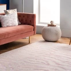 NuLOOM Contemporary Hand Tufted Plush Zebra Area Rug 52 NuLOOM Contemporary Hand Tufted Plush Zebra Area Rug